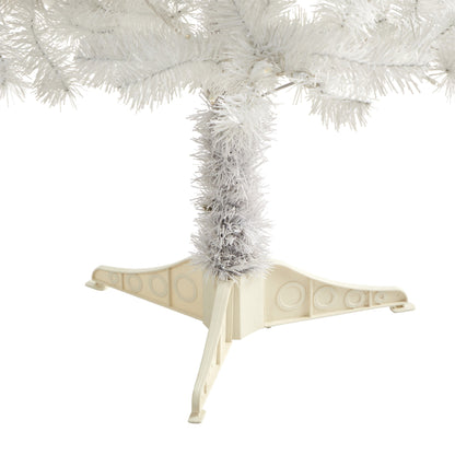 5' White artificial Christmas tree with 350 bendable branches on a plastic stand on Tampa Home & Garden Store