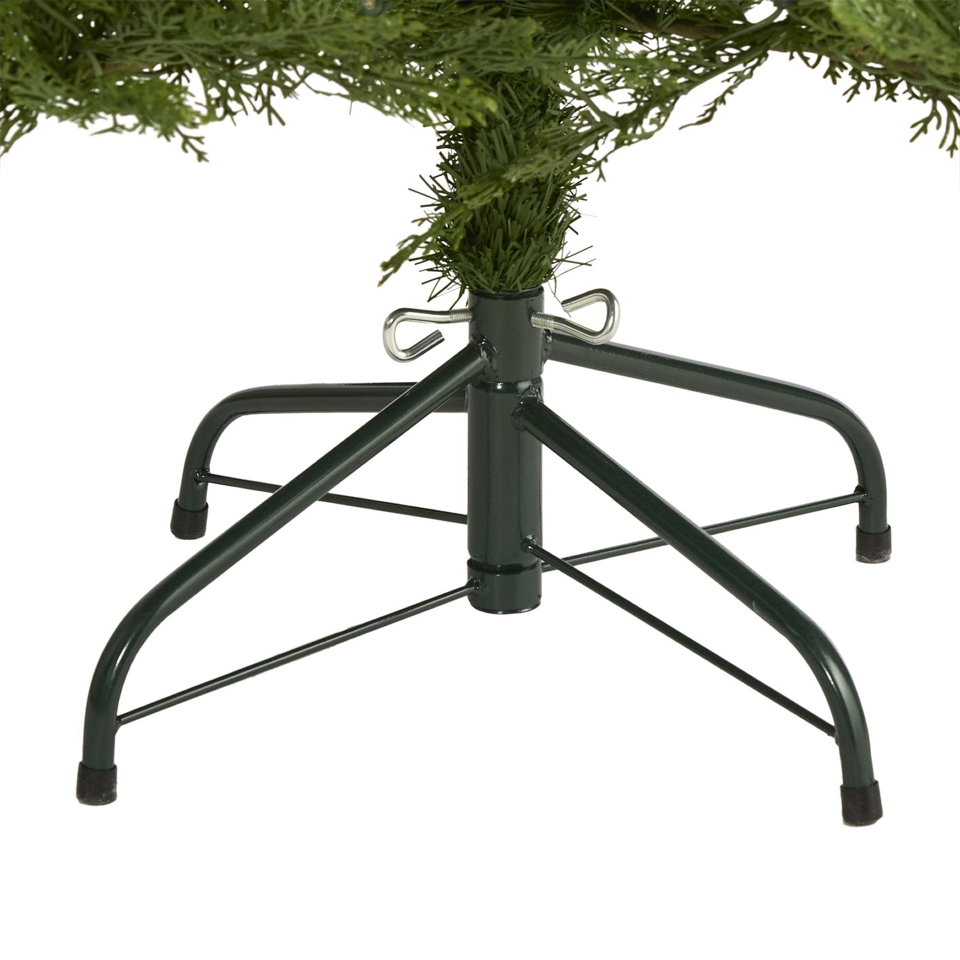 Nearly Natural 5 ft Wisconsin Fir Christmas tree with bendable branches on stand on Tampa Home & Garden Store