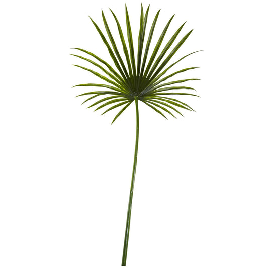 50-inch fan palm spray artificial plant stem Nearly Natural green palm fronds on Tampa Home & Garden Store