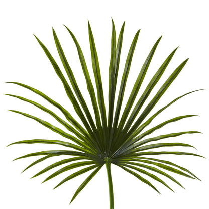 Nearly Natural 50-inch fan palm spray stems, green artificial palm fronds set of 2 on Tampa Home & Garden Store