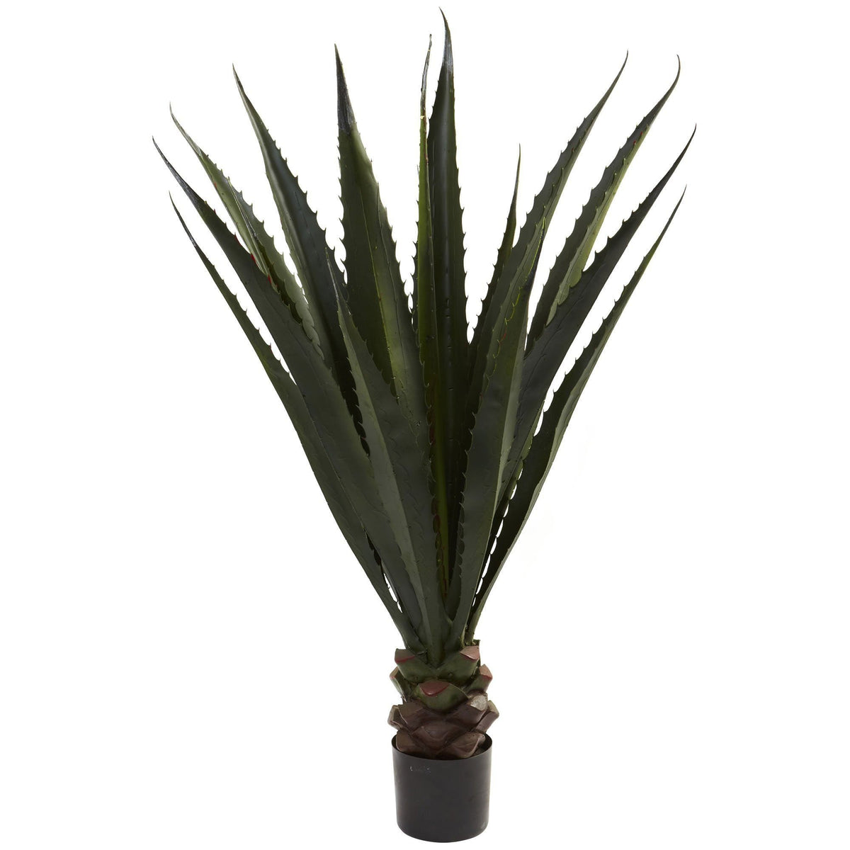 52-inch Giant Agave Plant artificial by Nearly Natural in a dark pot on Tampa Home & Garden Store