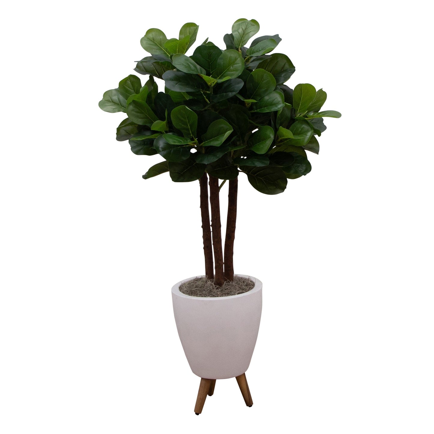 Artificial Fiddle Leaf Fig Tree With a Planter