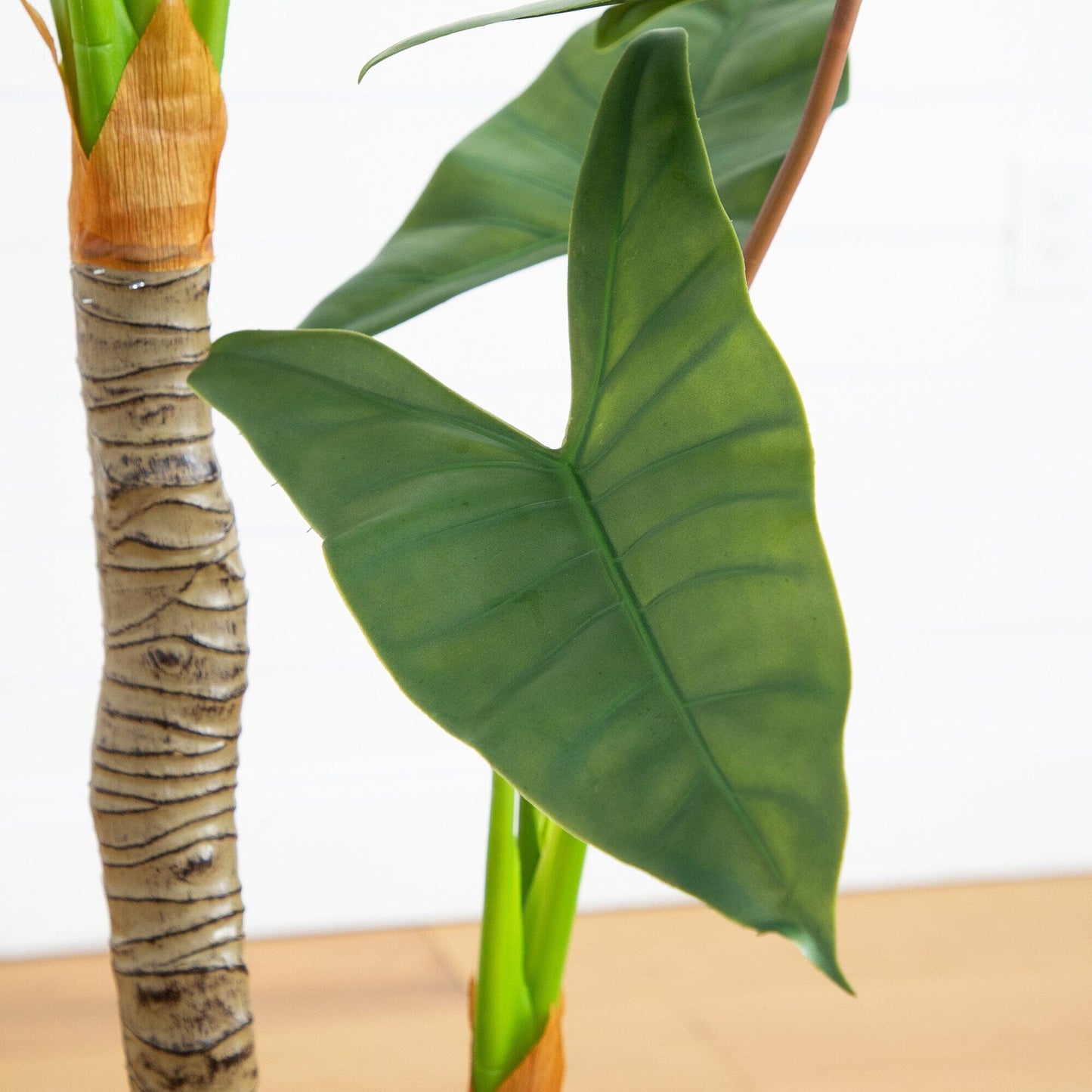 Artificial Arrowhead Philodendron in a White Pot