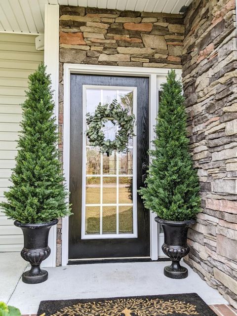 5.5’ Cypress Cone Topiary Artificial Tree UV Resistant (Indoor/Outdoor) - Tampa Home & Garden Store