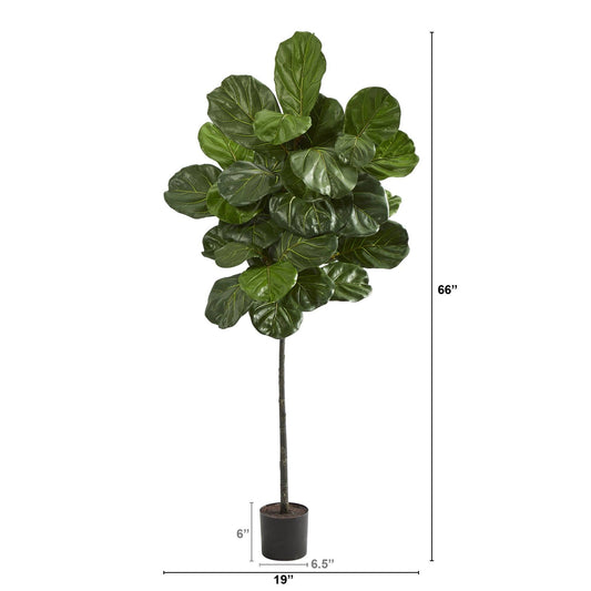 5.5’ Fiddle Leaf Artificial Tree - Tampa Home & Garden Store