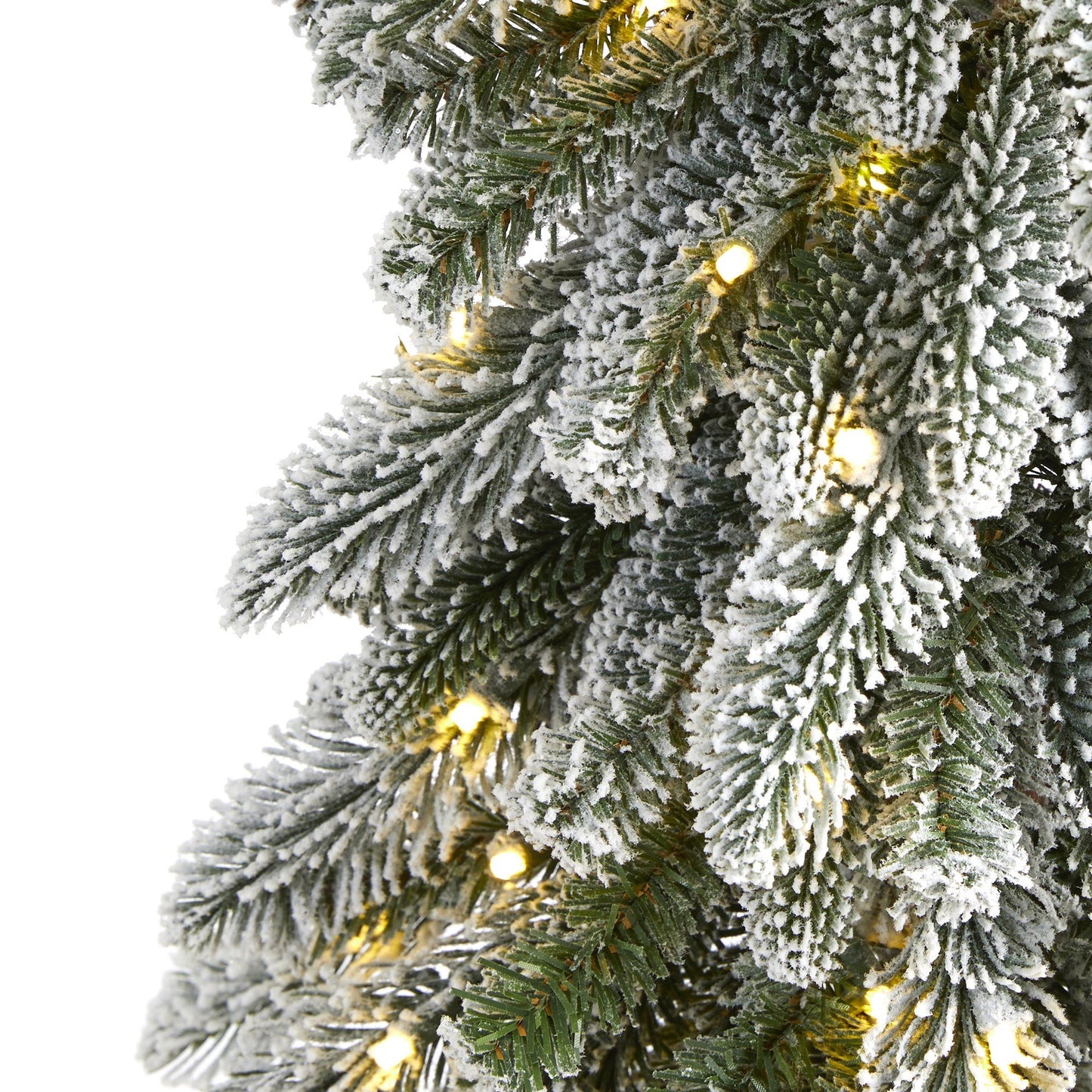 5.5’ Flocked Washington Alpine Artificial Christmas Tree Nearly Natural with snow-dusted needles on Tampa Home & Garden Store