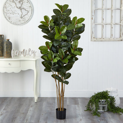 Nearly Natural 5.5’ Oak artificial tree, multi-stem, UV resistant indoor/outdoor on Tampa Home & Garden Store