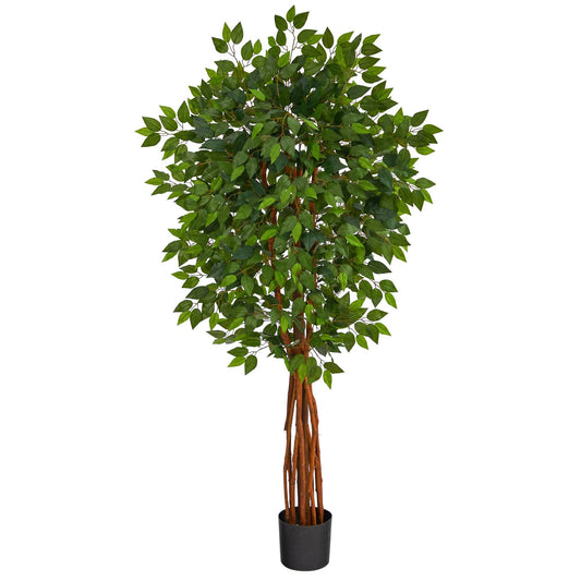 5.5’ Super Deluxe Natural Trunk Ficus Artificial Tree - Tampa Home & Garden Store
