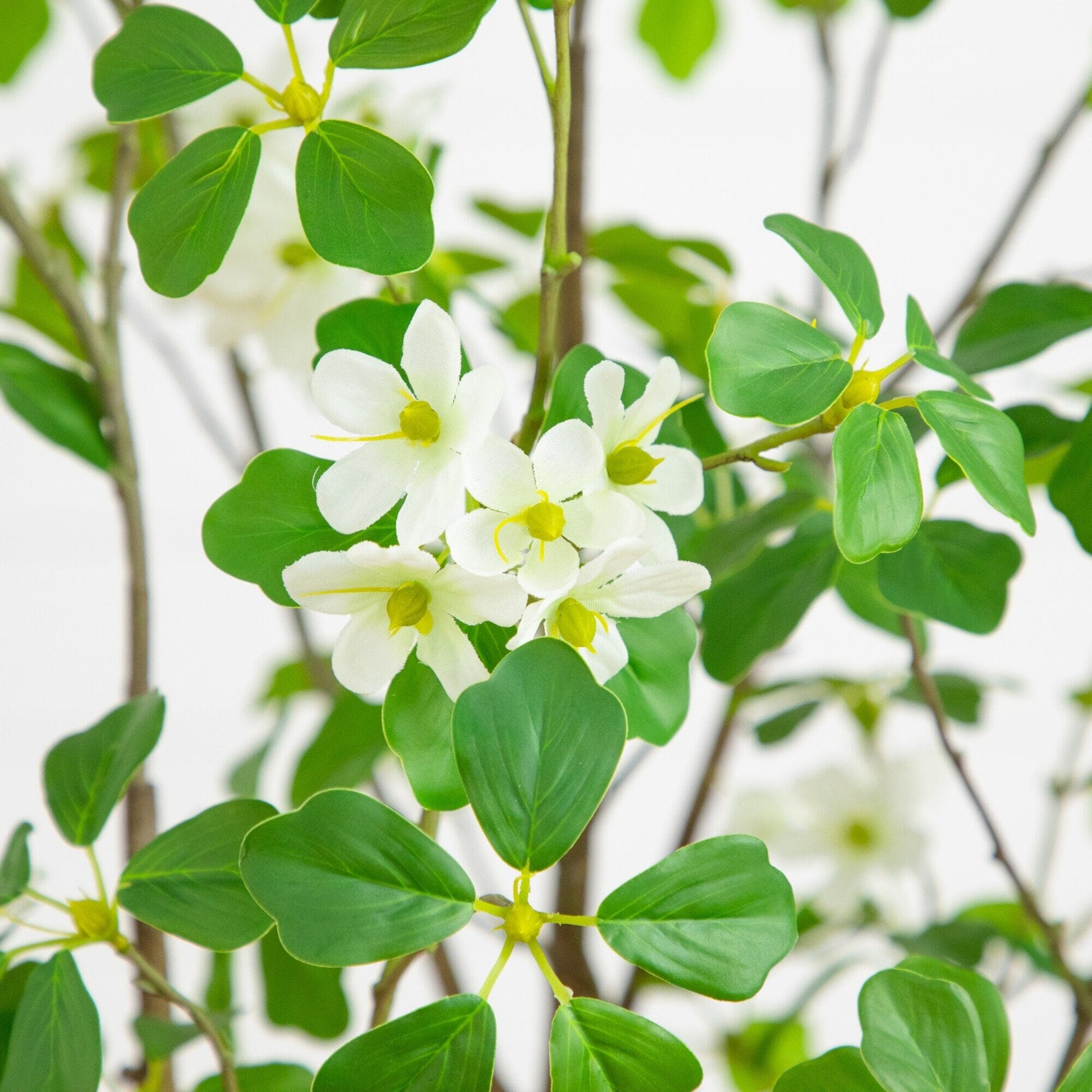 5' artificial dogwood tree Nearly Natural white blossoms and bright green leaves on Tampa Home & Garden Store