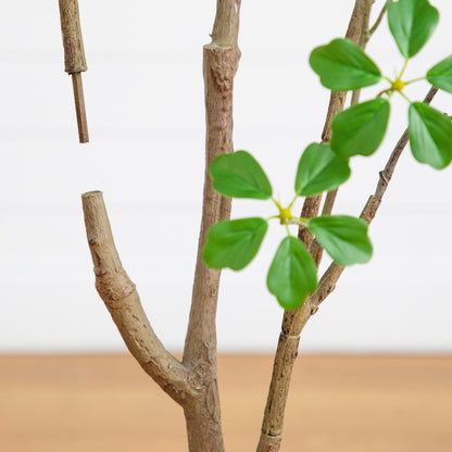 5' Artificial Dogwood Tree with Real Touch Leaves by Nearly Natural green foliage on Tampa Home & Garden Store