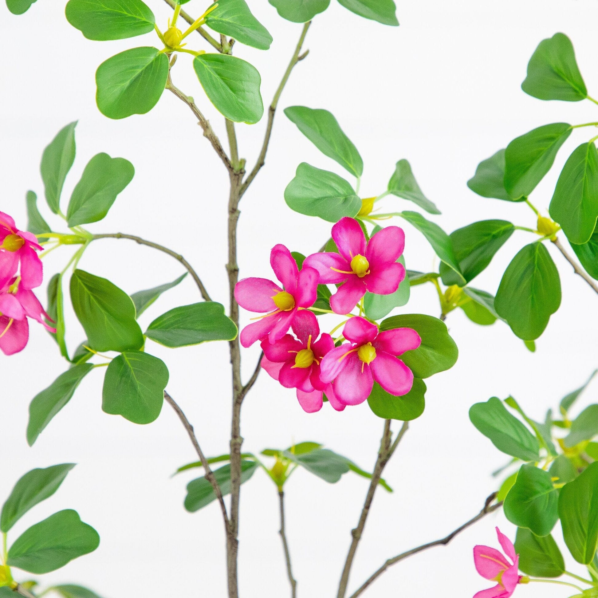 5' artificial dogwood tree with real-touch green leaves and pink blooms Nearly Natural on Tampa Home & Garden Store