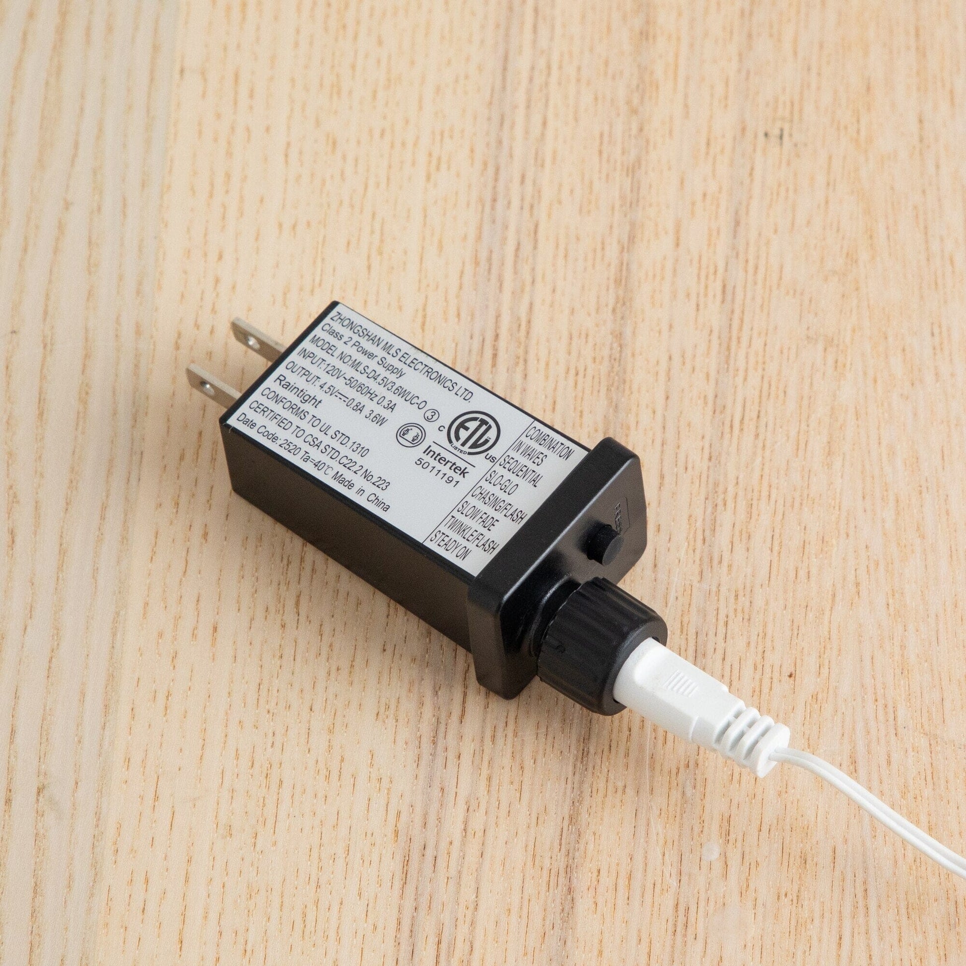 Tree power transformer for 5' Pre-Lit Blooming Easter Egg Twig Tree, black adapter on Tampa Home & Garden Store