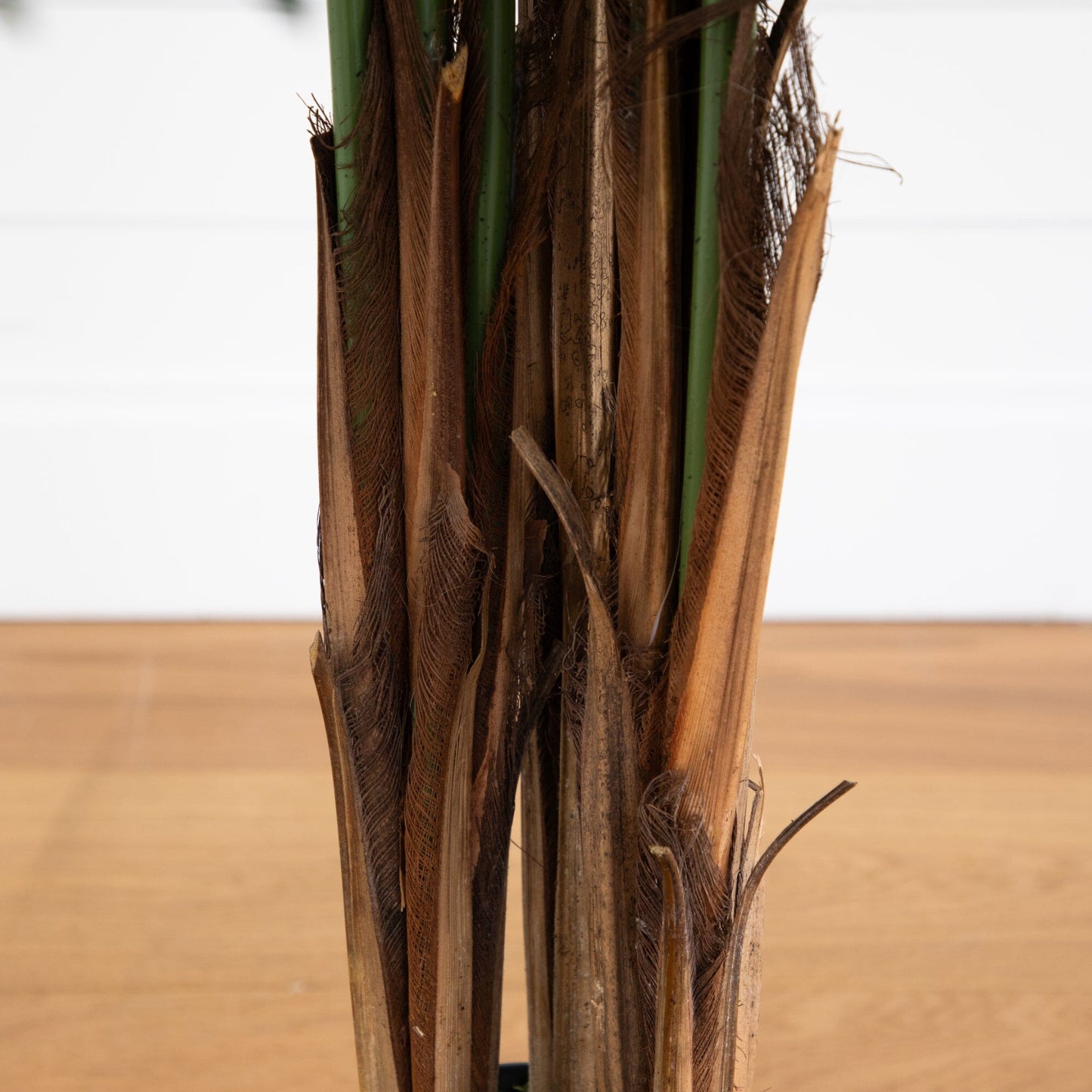 6 ft Areca Palm Tree, artificial, Nearly Natural, brown trunk fibers with green stems on Tampa Home & Garden Store