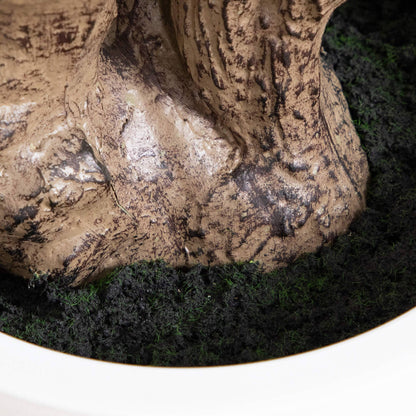 Artificial Audrey Ficus And A White Planter