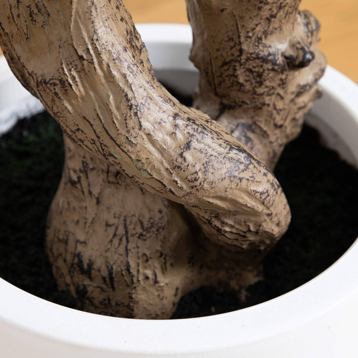 Artificial Olive Tree in White Decorative Planter