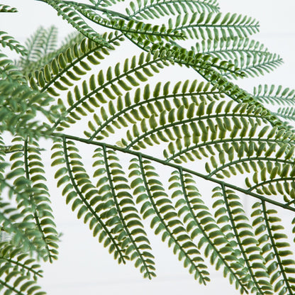 Artificial Jacaranda Tree with a White Planter