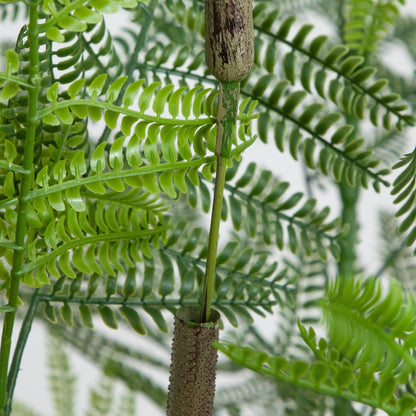 Artificial Jacaranda Tree with a White Planter