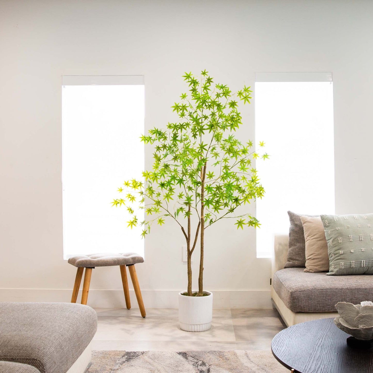 Elegant Artificial Maple Tree and Planter