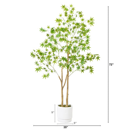 Elegant Artificial Maple Tree and Planter