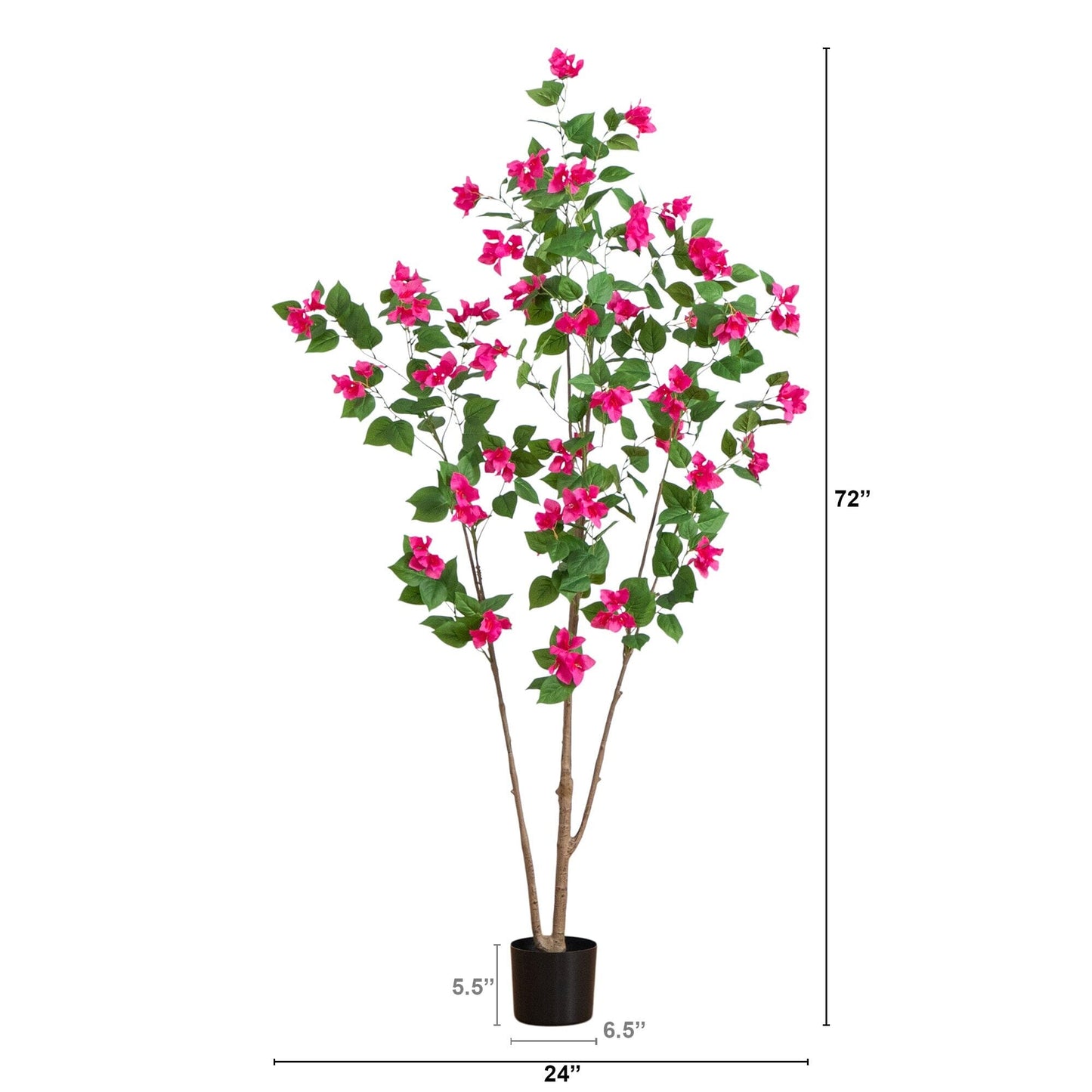 A 6 Foot Tall Artificial Bougainvillea Tree