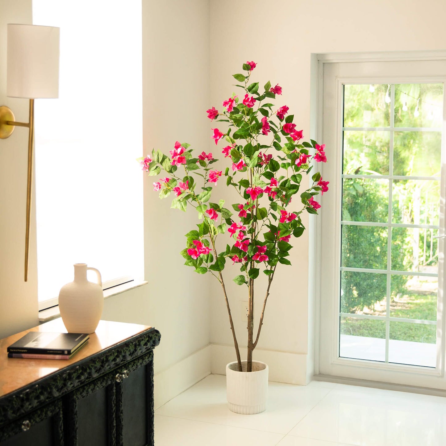 A 6 Foot Tall Artificial Bougainvillea Tree