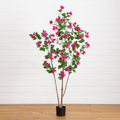 A 6 Foot Tall Artificial Bougainvillea Tree
