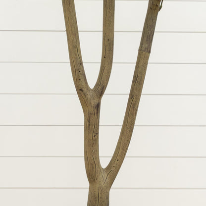 6’ Artificial Olive Tree trunk close-up with textured brown bark, Nearly Natural on Tampa Home & Garden Store