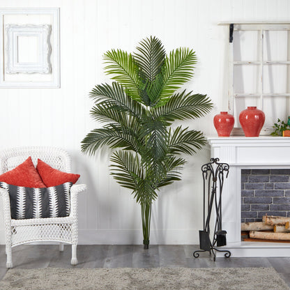 6’ Paradise Palm Tree by Nearly Natural, lifelike artificial palm with deep green fronds no pot on Tampa Home & Garden Store