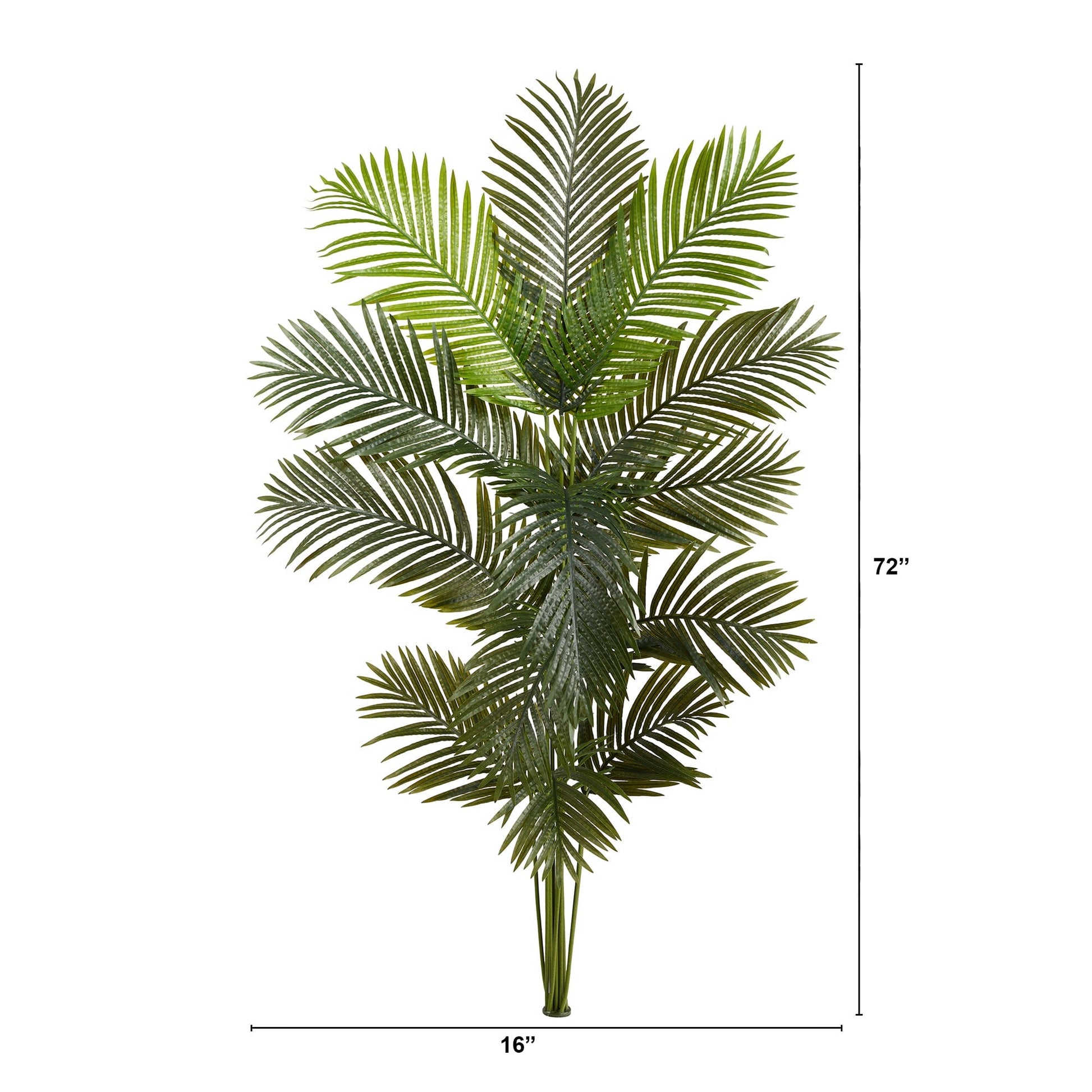 Nearly Natural 6' Artificial Paradise Palm Tree no pot with lush green fronds on Tampa Home & Garden Store