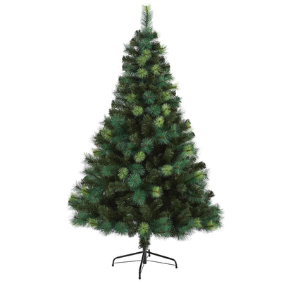6' Green Scotch Pine artificial Christmas tree with 250 LED lights by Nearly Natural on stand on Tampa Home & Garden Store