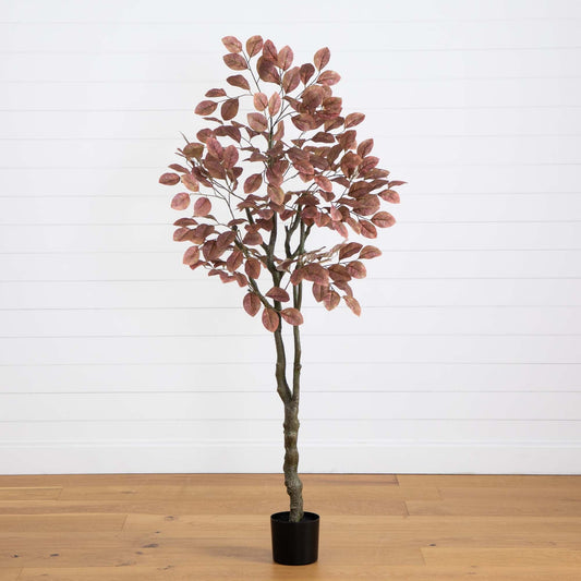 Árbol artificial de dogwood de otoño de 6'