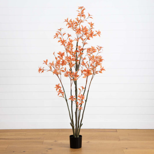 6’ Autumn Pieris Artificial Fall Tree - Tampa Home & Garden Store
