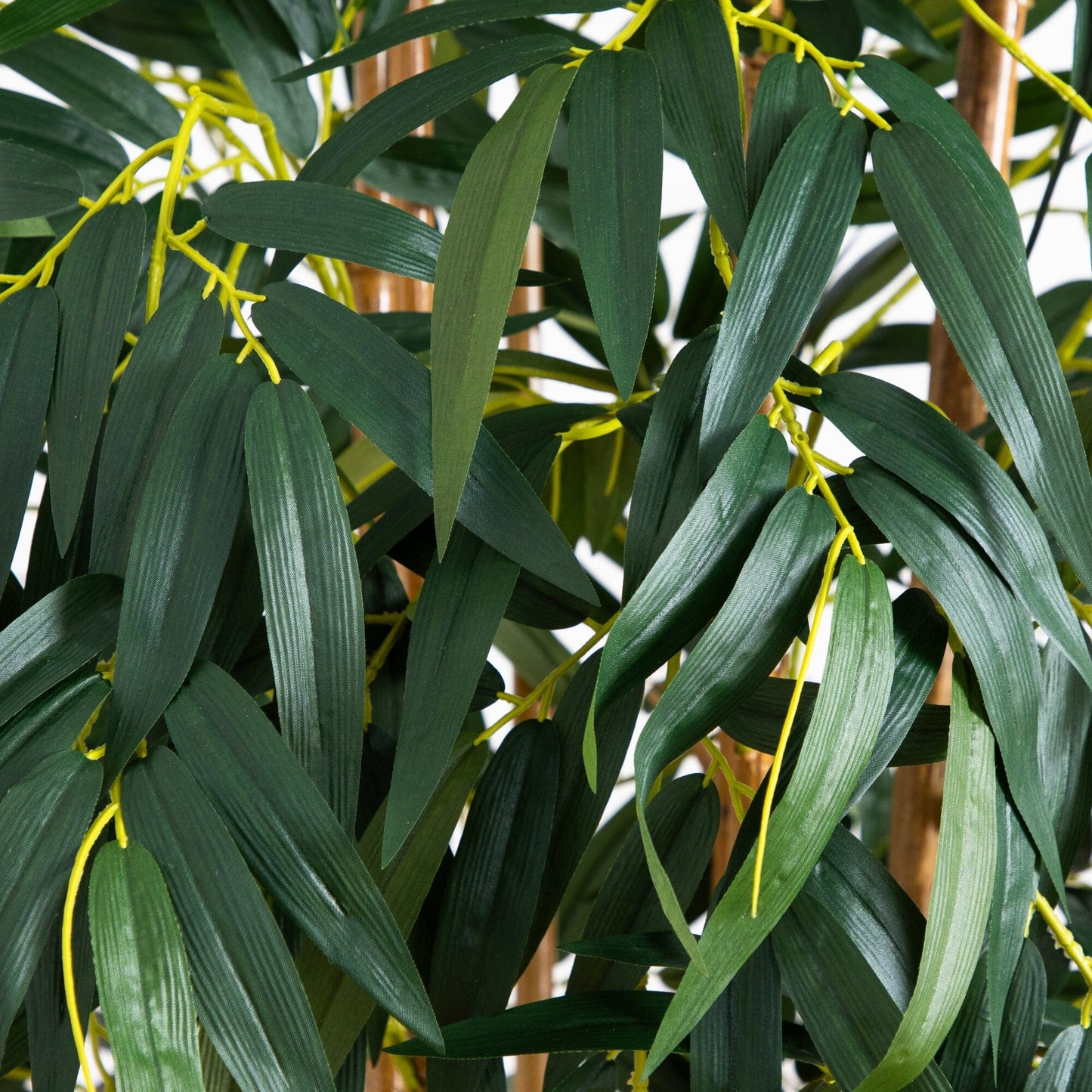 6' Biggy Bamboo Silk Tree by Nearly Natural with dark green leaves and yellow stems on Tampa Home & Garden Store