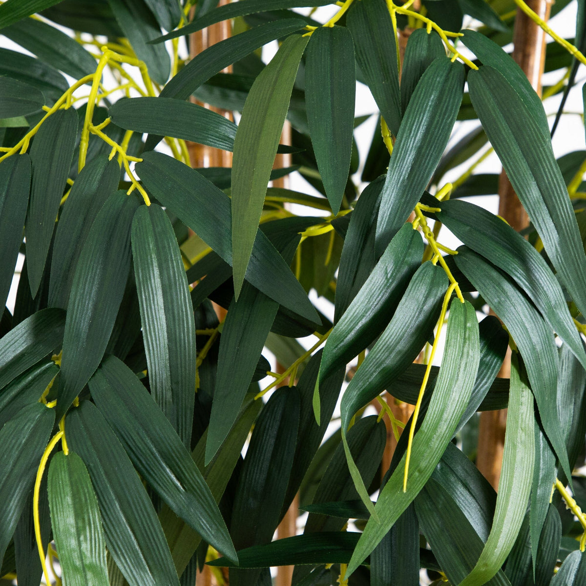 6' Biggy Bamboo Silk Tree by Nearly Natural with dark green leaves and yellow stems on Tampa Home & Garden Store