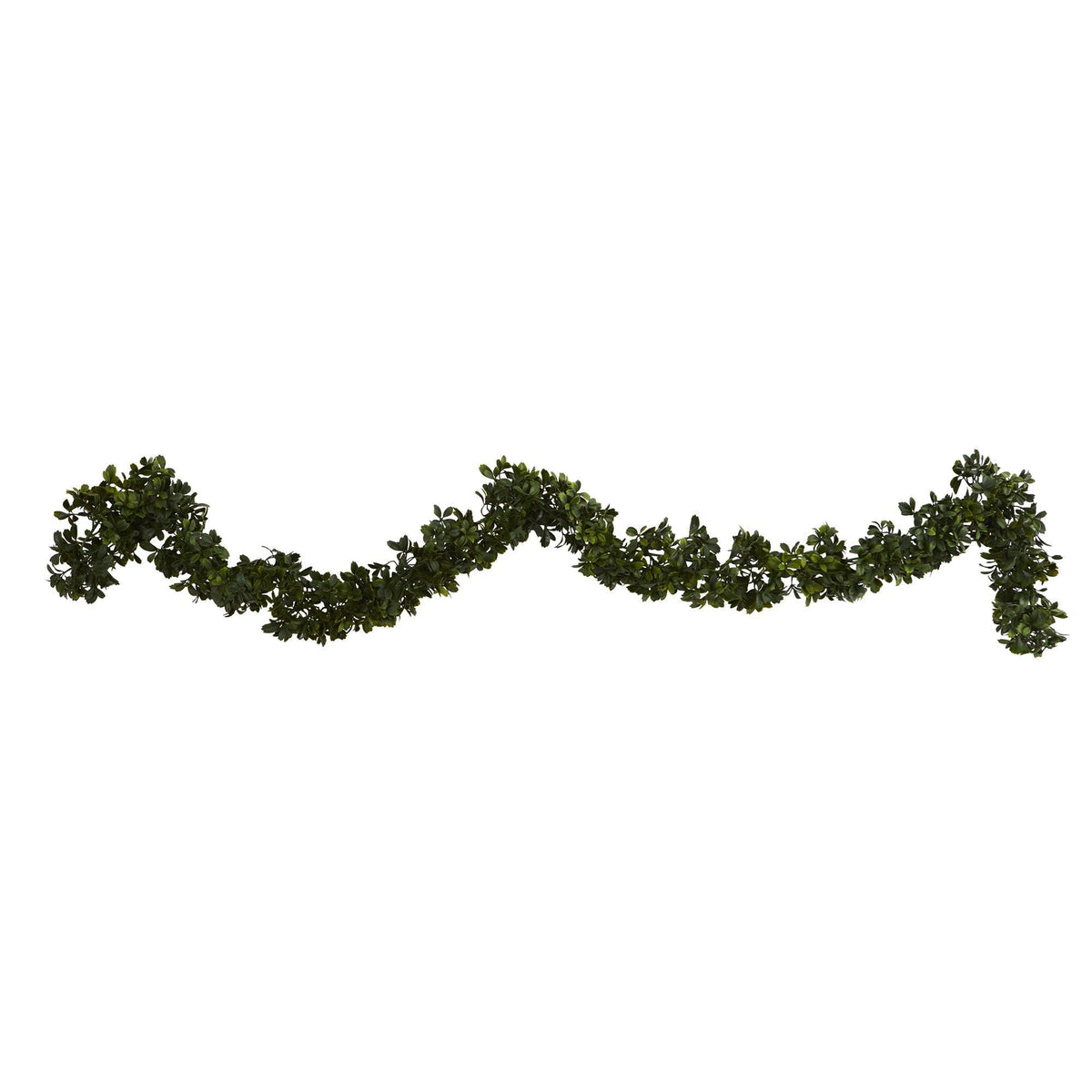 6 ft boxwood artificial garland set of 4 by Nearly Natural for indoor outdoor use on Tampa Home & Garden Store