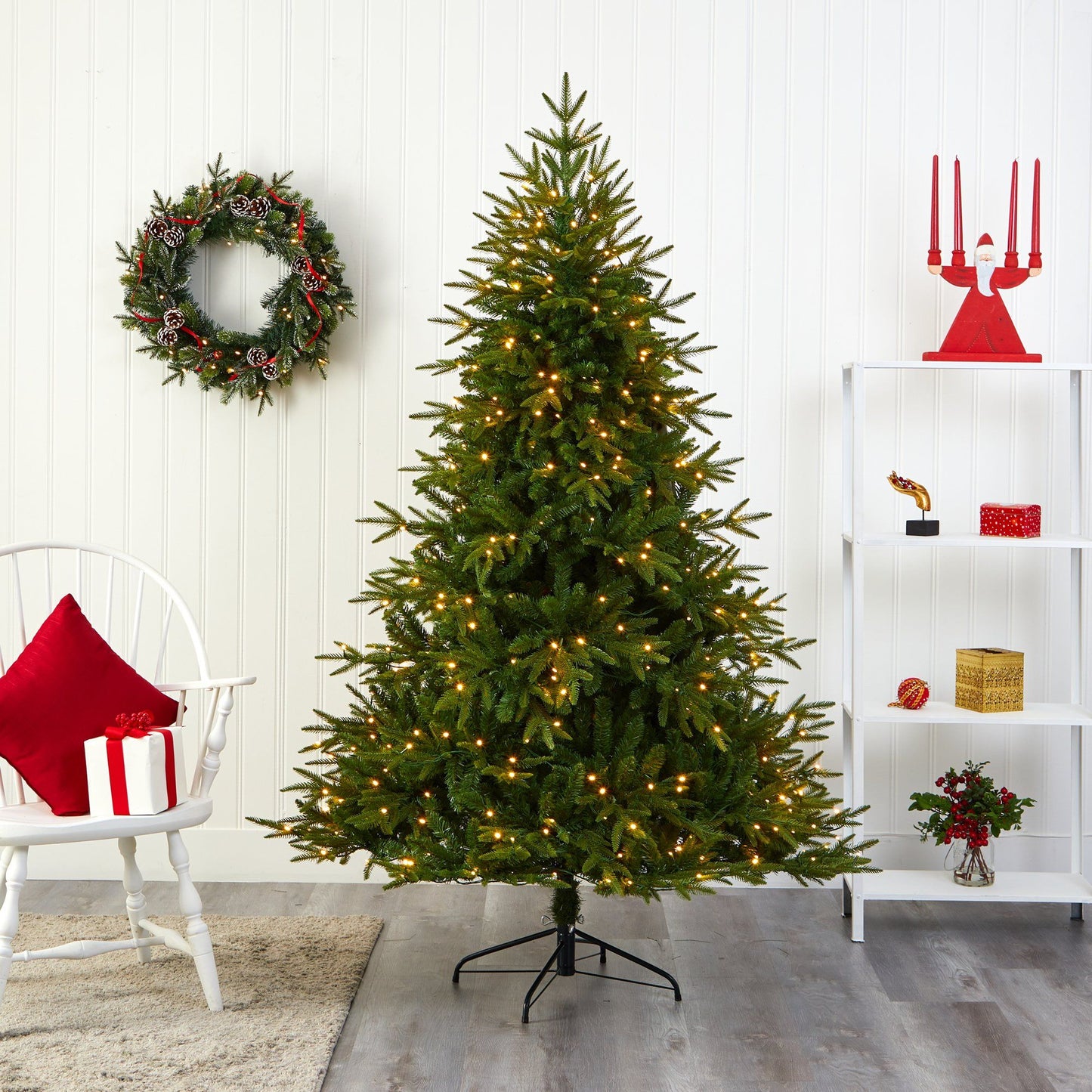 Nearly Natural 6-ft Colorado Mountain Fir artificial Christmas tree with 350 clear LEDs on Tampa Home & Garden Store