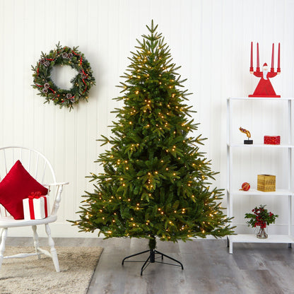 Nearly Natural 6-ft Colorado Mountain Fir artificial Christmas tree with 350 clear LEDs on Tampa Home & Garden Store