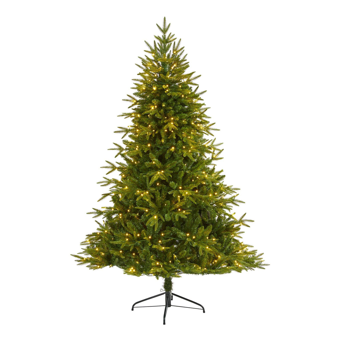 6ft Colorado Mountain Fir Christmas Tree w/ bendable branches & 350 LEDs by Nearly Natural on Tampa Home & Garden Store