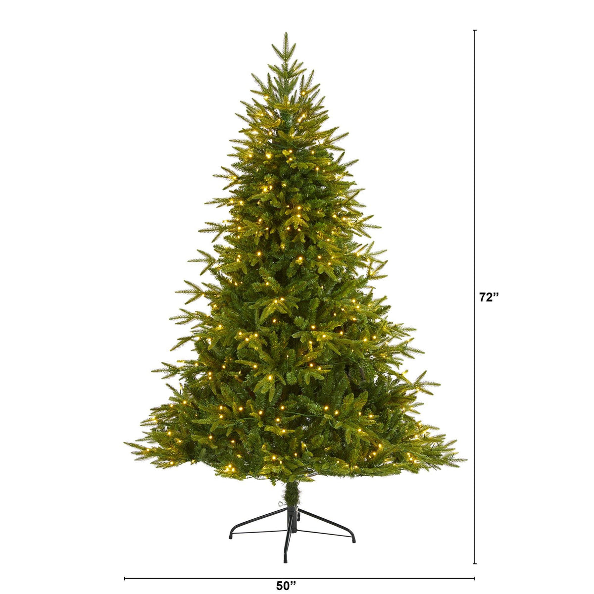 Colorado Mountain Fir artificial Christmas tree by Nearly Natural 6 ft with 350 LED lights on Tampa Home & Garden Store