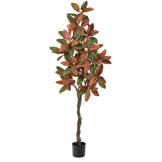 6’ Fall Magnolia Artificial Tree - Tampa Home & Garden Store