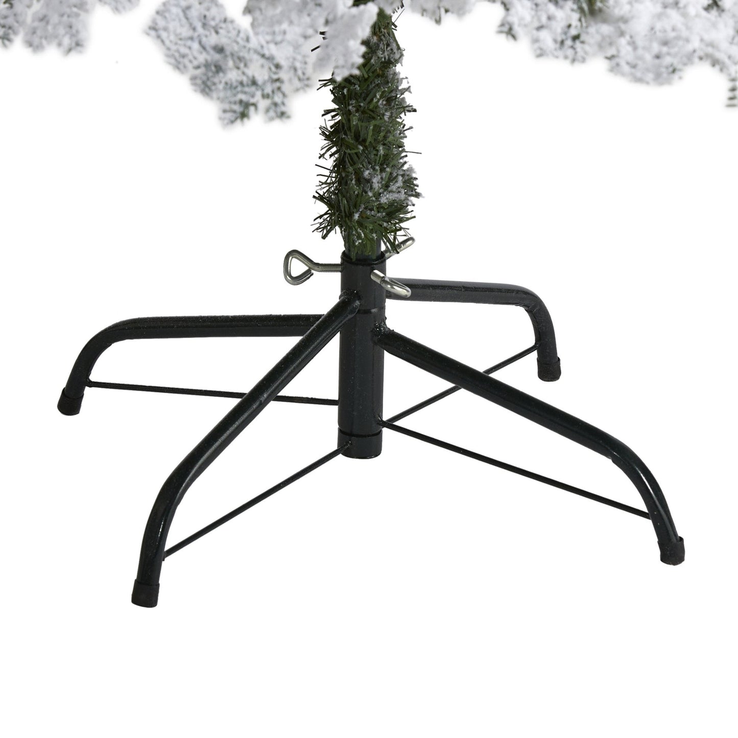 6ft Nearly Natural Montana flocked Spruce Down Swept tree with 250 clear LED lights on stand on Tampa Home & Garden Store