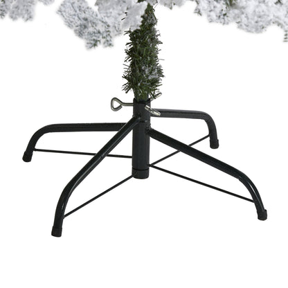 6ft Nearly Natural Montana flocked Spruce Down Swept tree with 250 clear LED lights on stand on Tampa Home & Garden Store