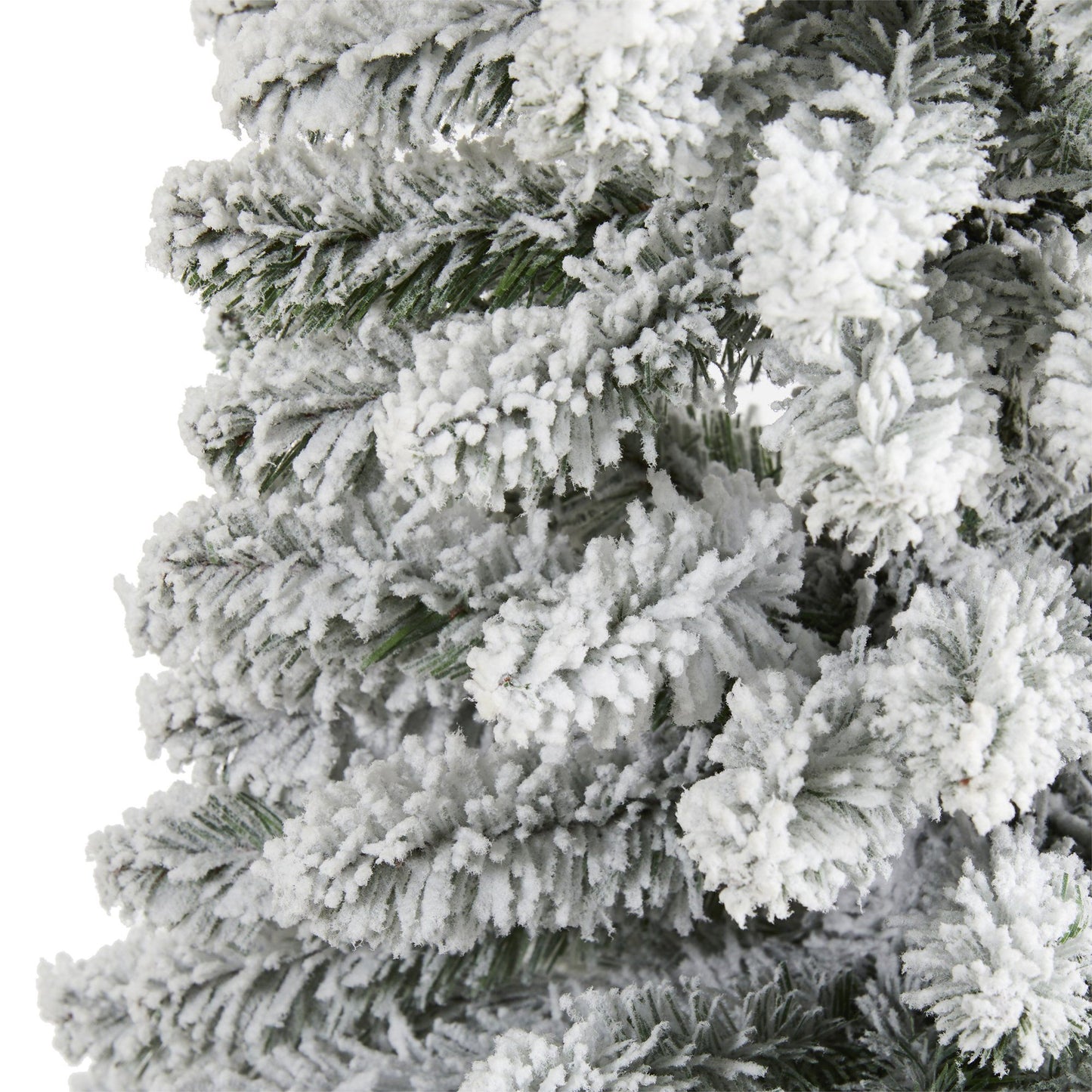 Árbol de Navidad artificial flocado de 6' con 438 ramas moldeables