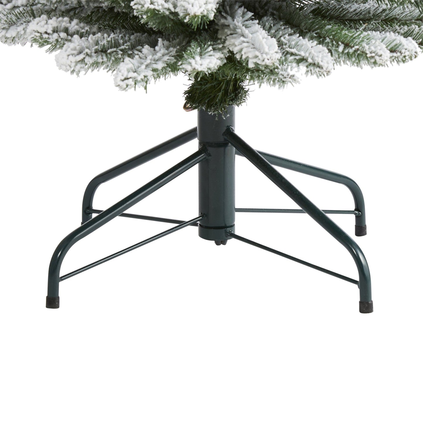 Árbol de Navidad artificial flocado de 6' con 438 ramas moldeables