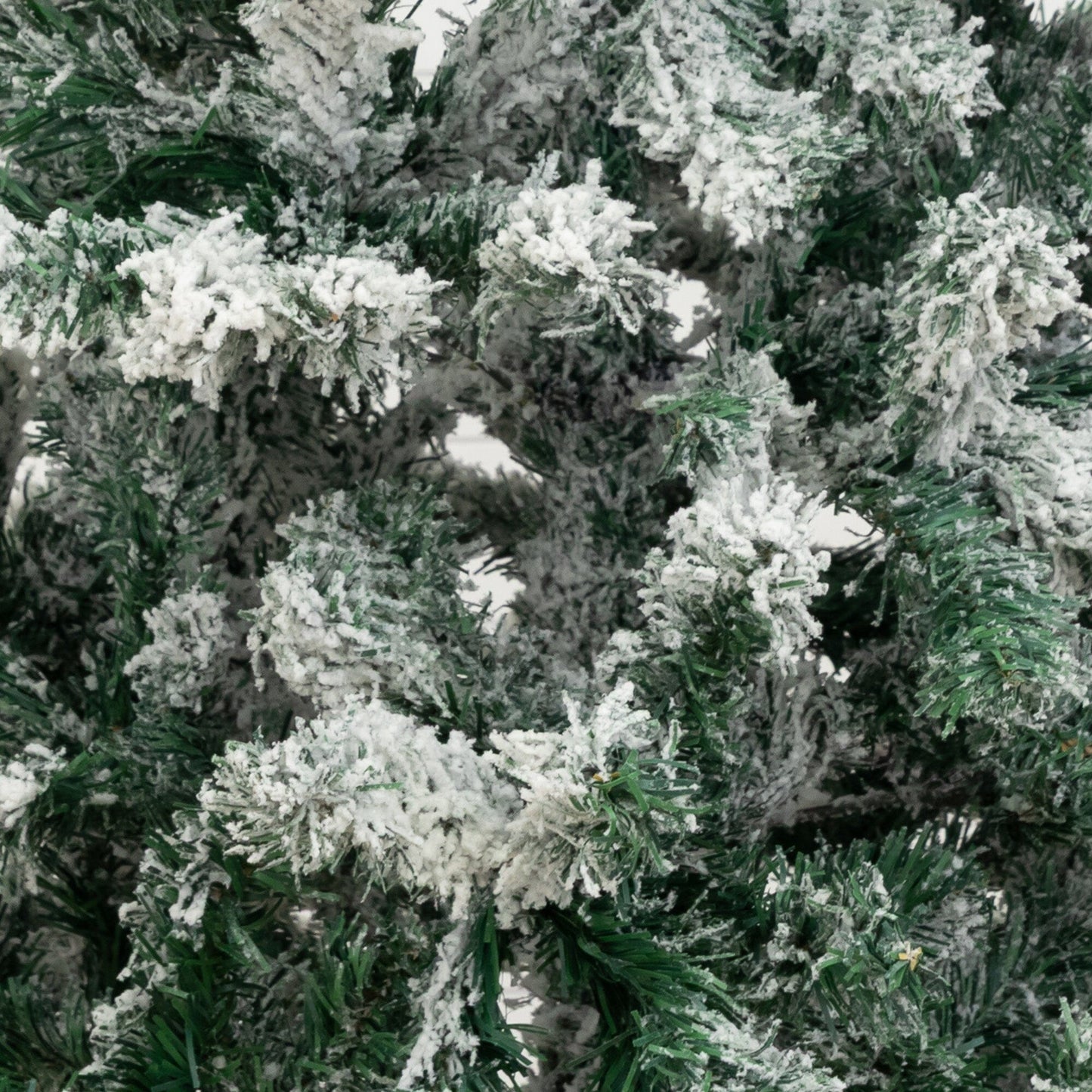 6' Flocked West Virginia Fir Christmas Tree by Nearly Natural with snow-flocked branches on Tampa Home & Garden Store