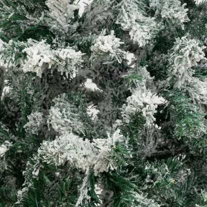 6' Flocked West Virginia Fir Christmas Tree by Nearly Natural with snow-flocked branches on Tampa Home & Garden Store