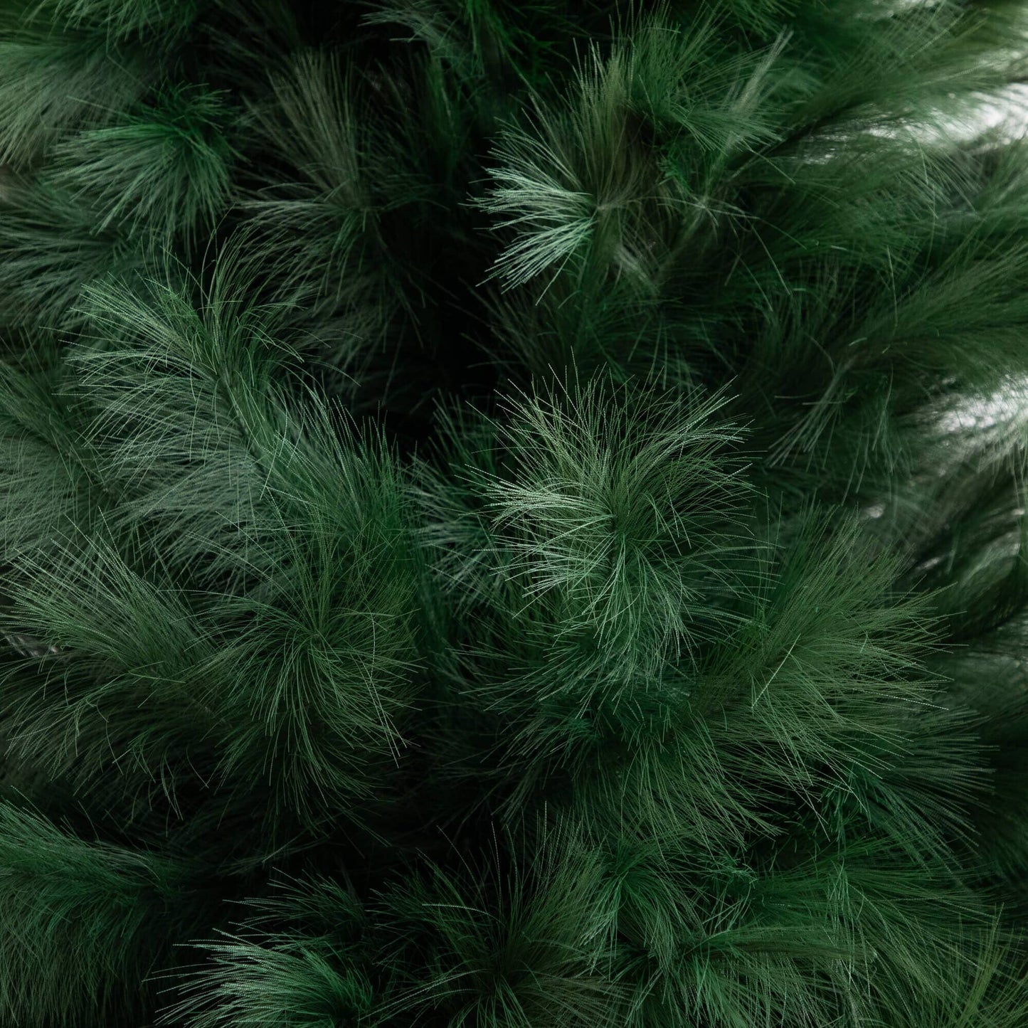 6ft artificial green pampas grass Christmas tree close-up of fluffy needle-like foliage on Tampa Home & Garden Store