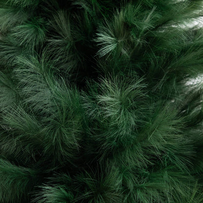 6ft artificial green pampas grass Christmas tree close-up of fluffy needle-like foliage on Tampa Home & Garden Store