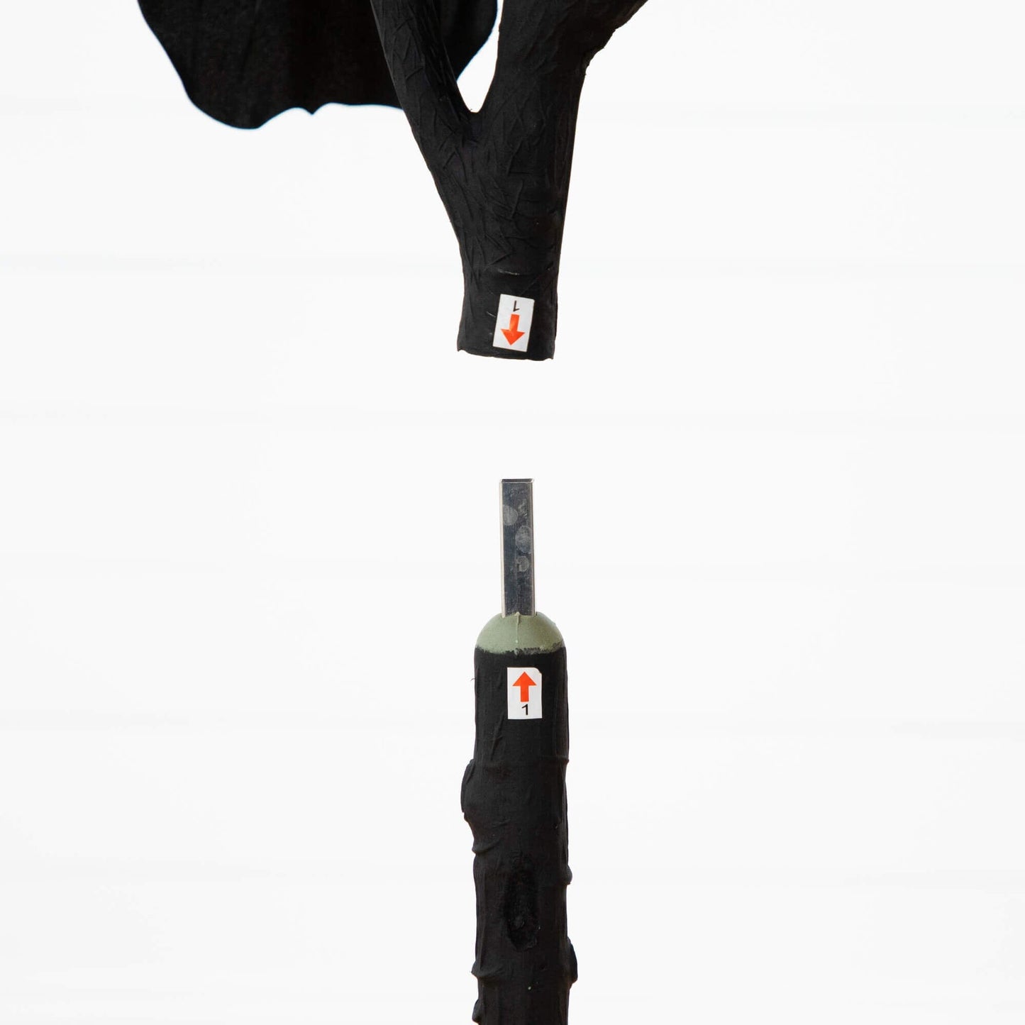 6' artificial Halloween black fiddle leaf tree Nearly Natural with black wrapped trunk on Tampa Home & Garden Store