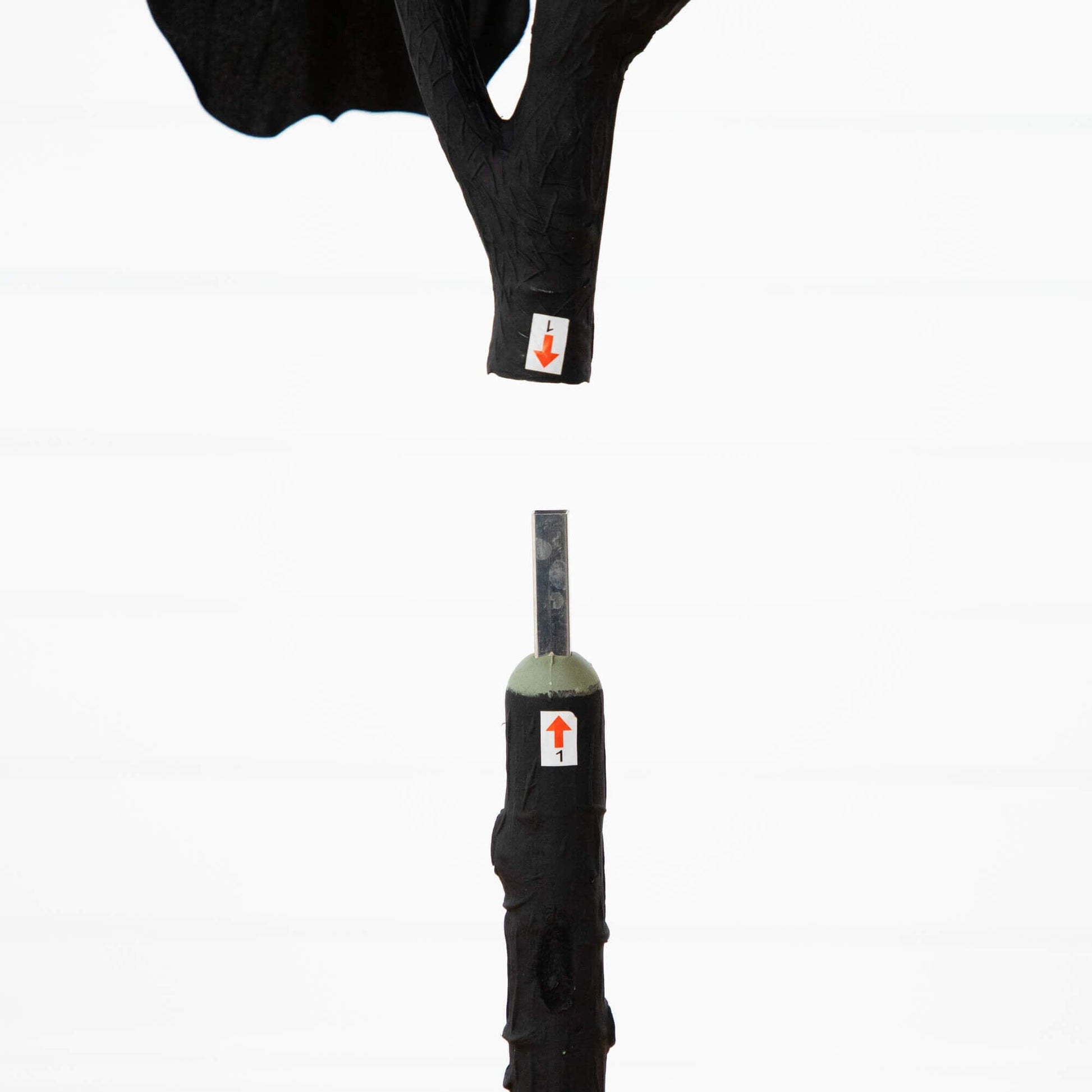 6' artificial Halloween black fiddle leaf tree Nearly Natural with black wrapped trunk on Tampa Home & Garden Store